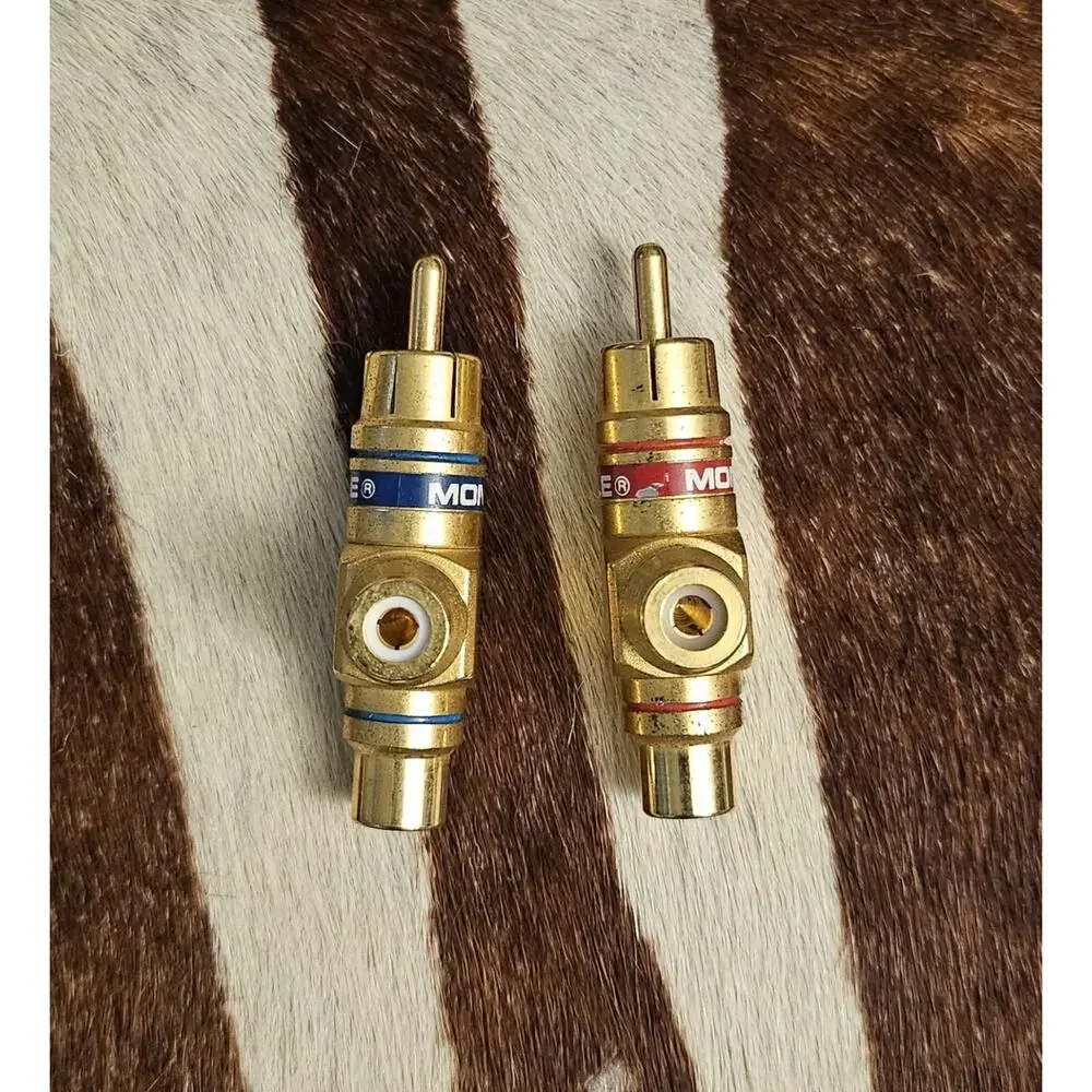 Pair of Monster Cable Right Angle RCA Adapters -- CN1